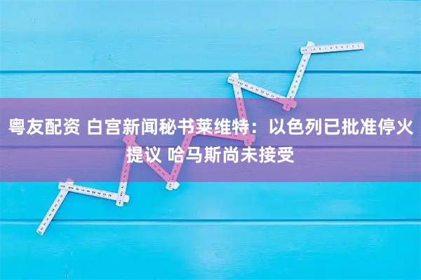粤友配资 白宫新闻秘书莱维特：以色列已批准停火提议 哈马斯尚未接受